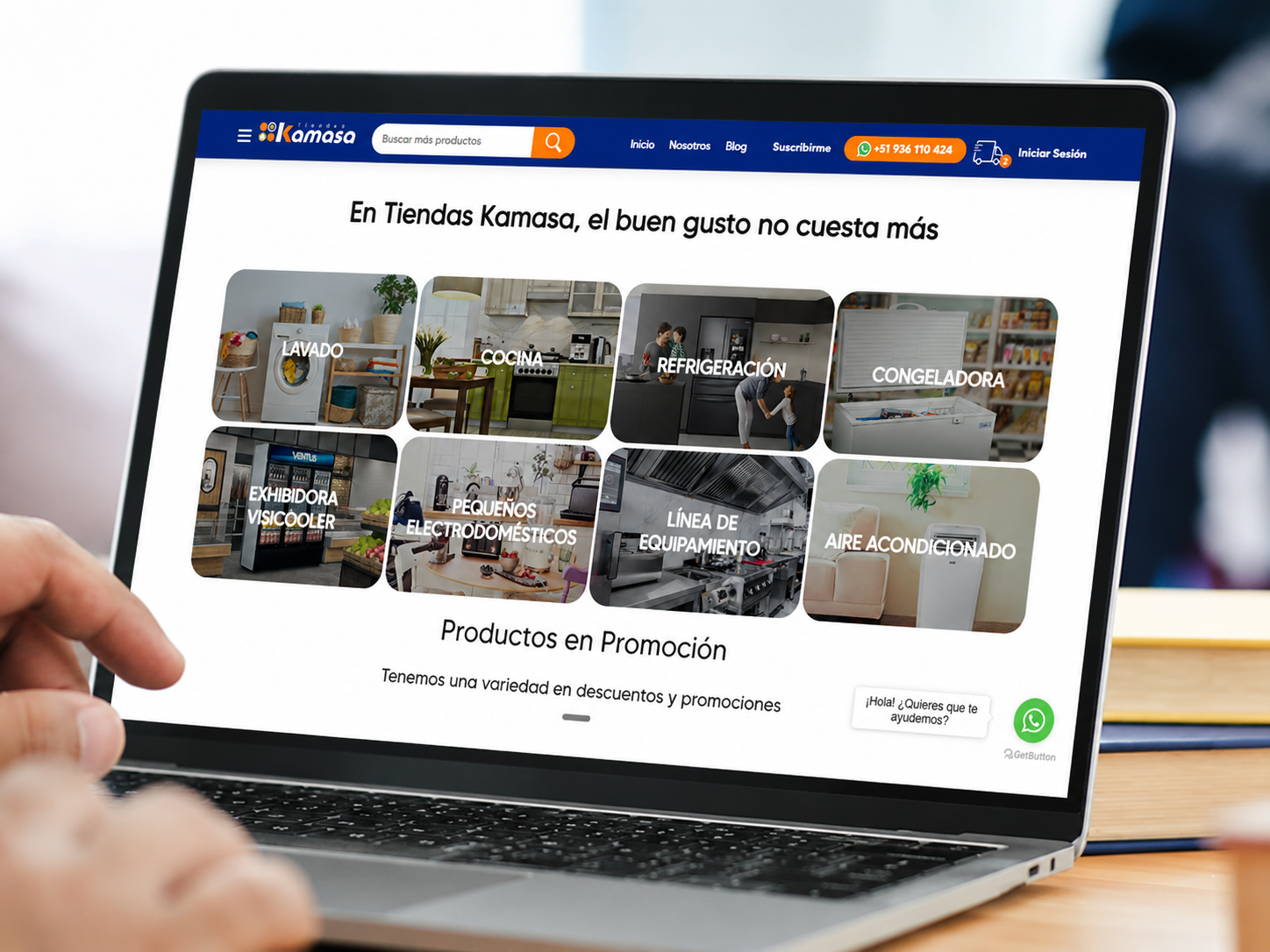 Plataforma e-commerce de Kamasa